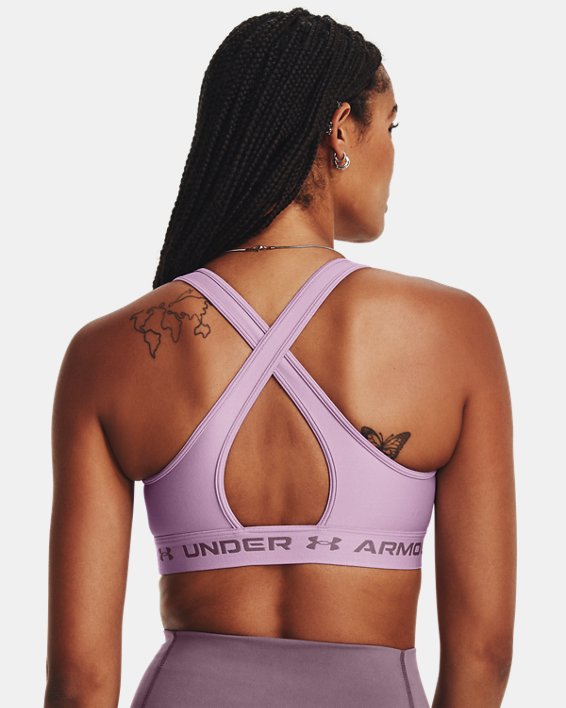 Bra Deportivo Armour® Mid Crossback para Mujer, Purple, pdpMainDesktop image number 1